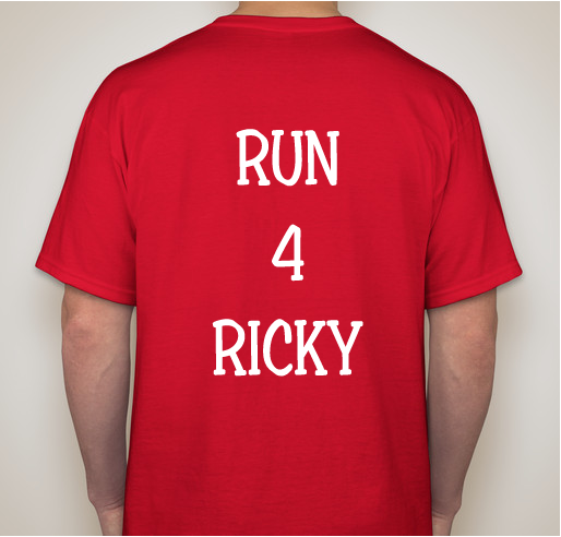Run 4 Ricky Fundraiser - unisex shirt design - back