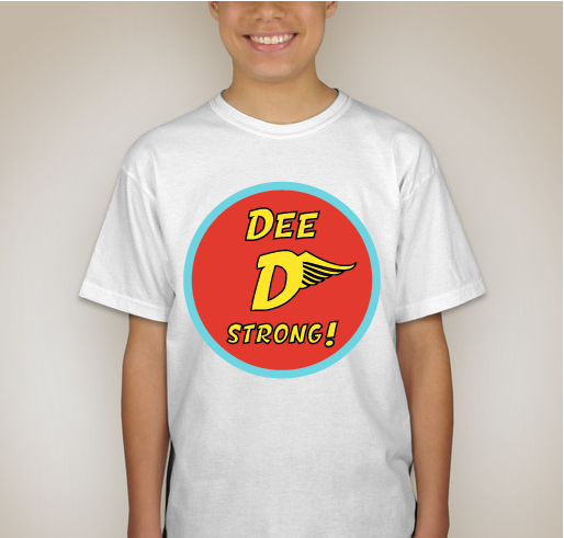 DEE STRONG! Fundraiser - unisex shirt design - back