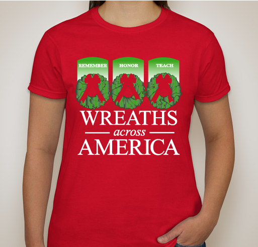 2016 Wreaths Across America - Lufkin TX Fundraiser - unisex shirt design - front