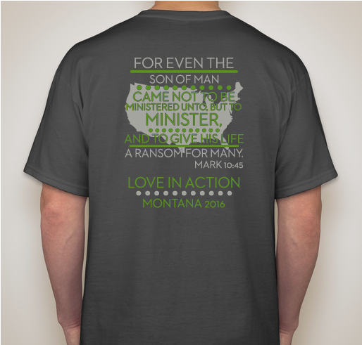 Little Ivy Baptist 2016 Montana Mission Fundraiser - unisex shirt design - back
