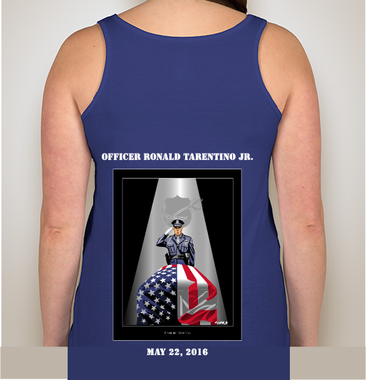Officer Tarentino Memorial Fund Fundraiser - unisex shirt design - back