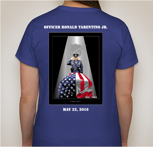 Officer Tarentino Memorial Fund Fundraiser - unisex shirt design - back
