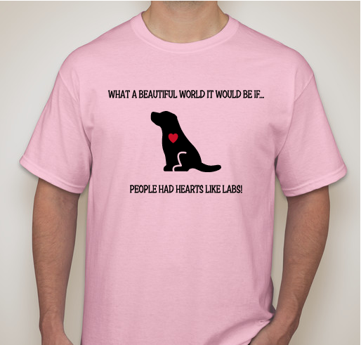 Hearts Like Labs Fundraiser - unisex shirt design - front