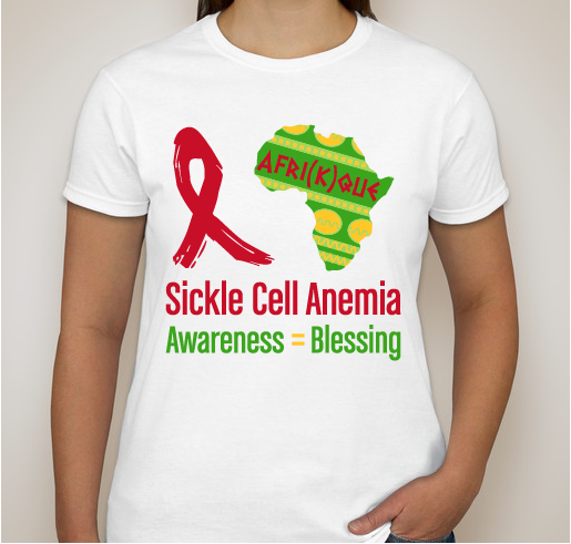 Be a blessing and raise awareness about Sickle Cell Anemia Fundraiser - unisex shirt design - front