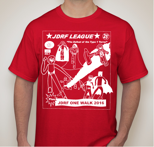 Vincent's JDRF League Fundraiser - unisex shirt design - front