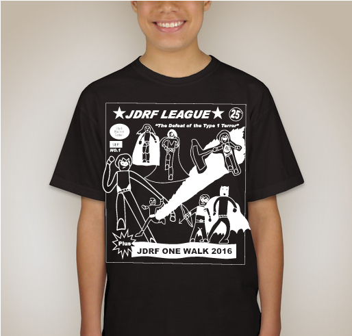 Vincent's JDRF League Fundraiser - unisex shirt design - back