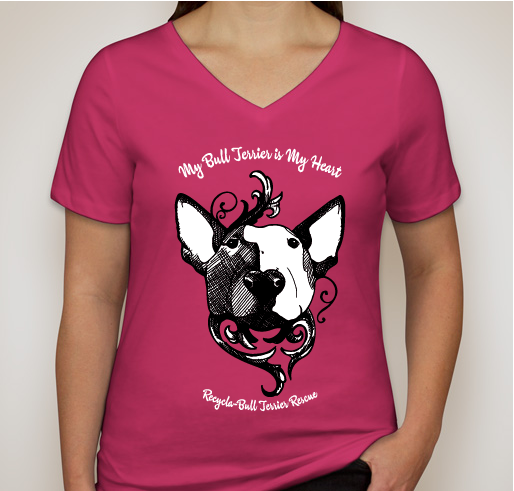 Recycla-Bull Terrier Rescue: My Bull Terrier is My Heart Fundraiser - unisex shirt design - front