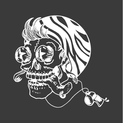 Jam Ref Skull shirt design - zoomed