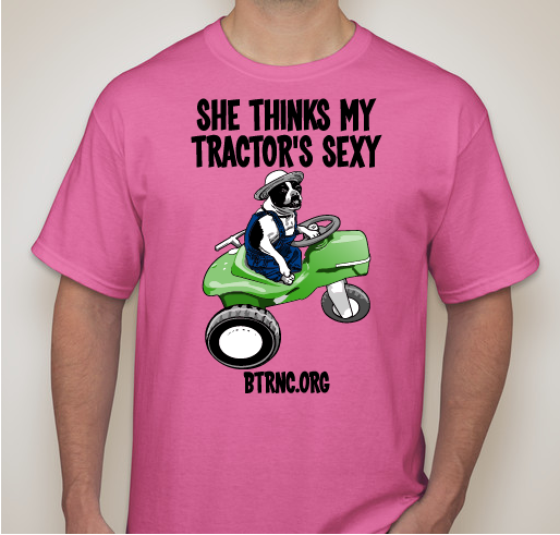 Sadie Thinks Her Tractor's Sexy Fundraiser - unisex shirt design - front