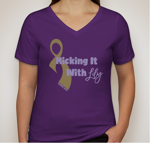 Kicking It With Lily Fundraiser - unisex shirt design - front
