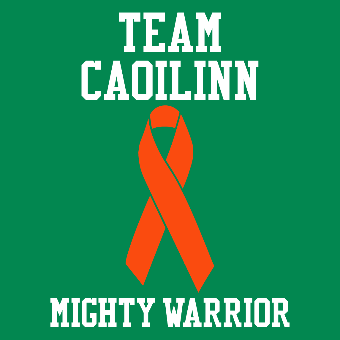 Team Caoilinn shirt design - zoomed