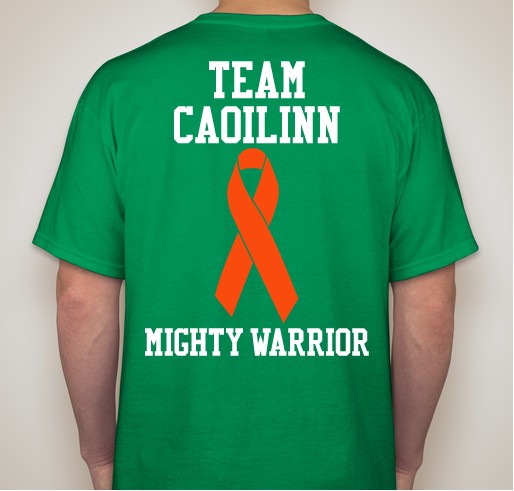 Team Caoilinn Fundraiser - unisex shirt design - back