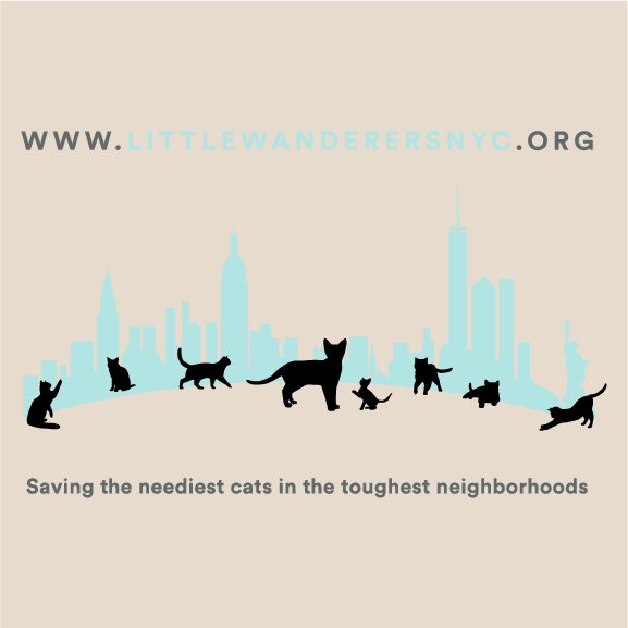 Little Wanderers NYC, Saving Animals in the Toughest Areas! shirt design - zoomed