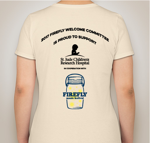 2017 FIREFLY WELCOME COMMITTEE Fundraiser - unisex shirt design - back
