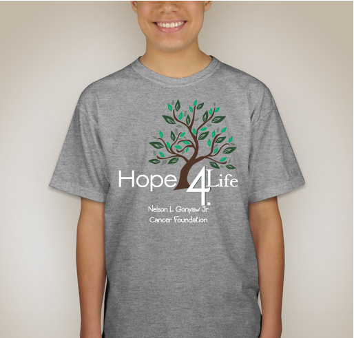 The Nelson L. Gonyaw Jr. Cancer Foundation Promotional Fundraising Launch Fundraiser - unisex shirt design - back