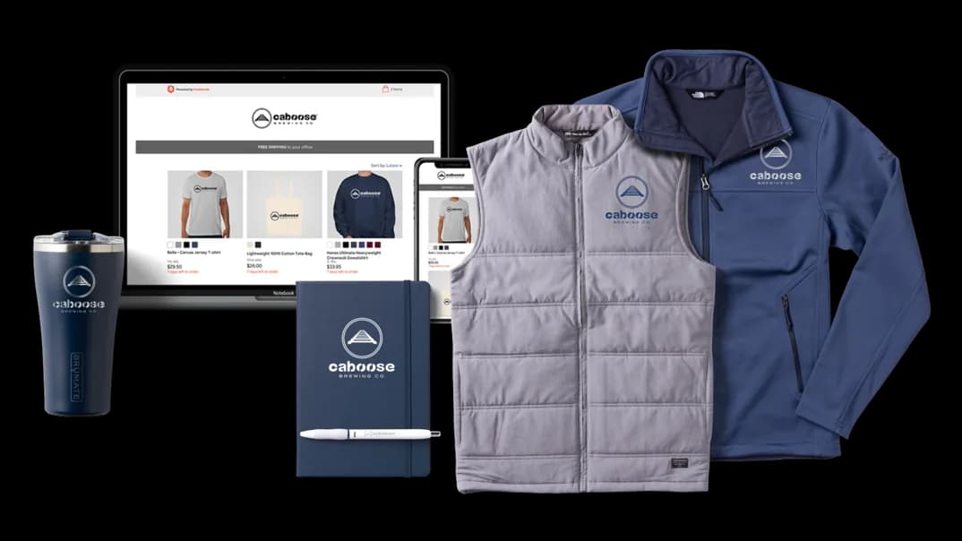 Custom Ink for Business branded apparel, drinkware and an online team store