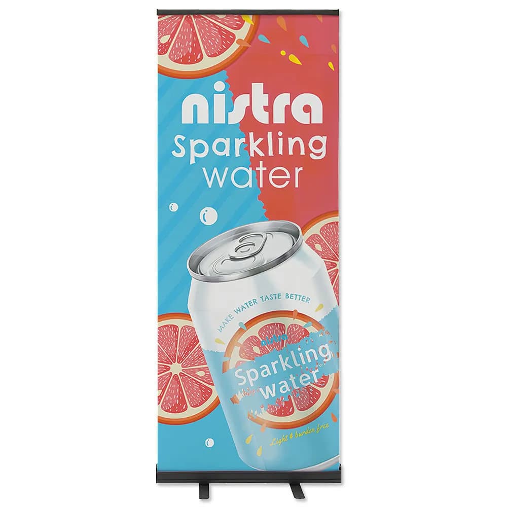 Custom tabletop and standing retractable banners for trade shows and events.