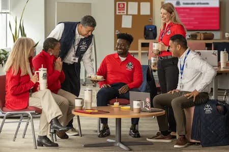 employees enjoying their appreciation day gear