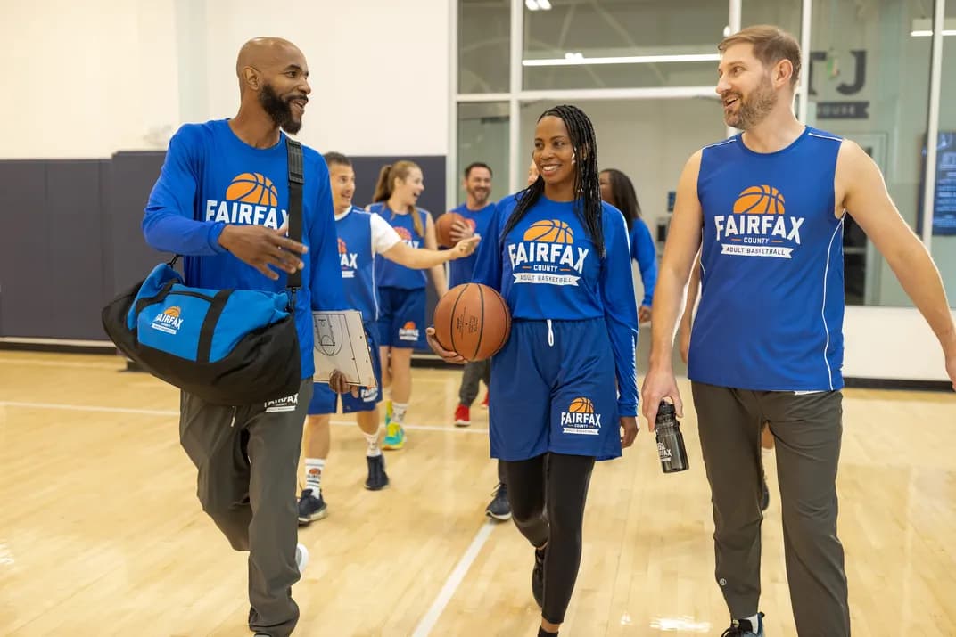 adult basketball leage team