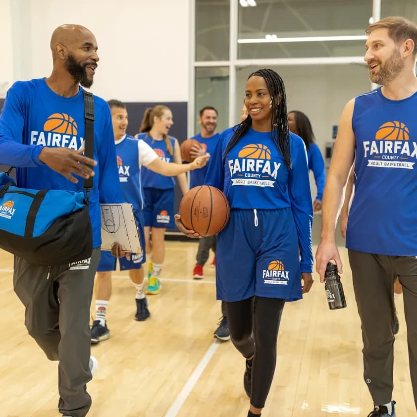 adult basketball leage team