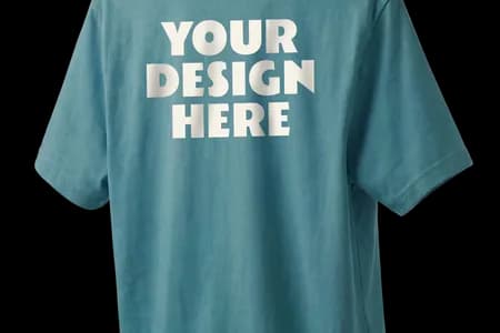 your design here aqua shirt