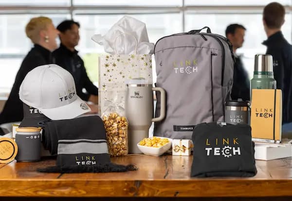 sales reward basket of custom merch