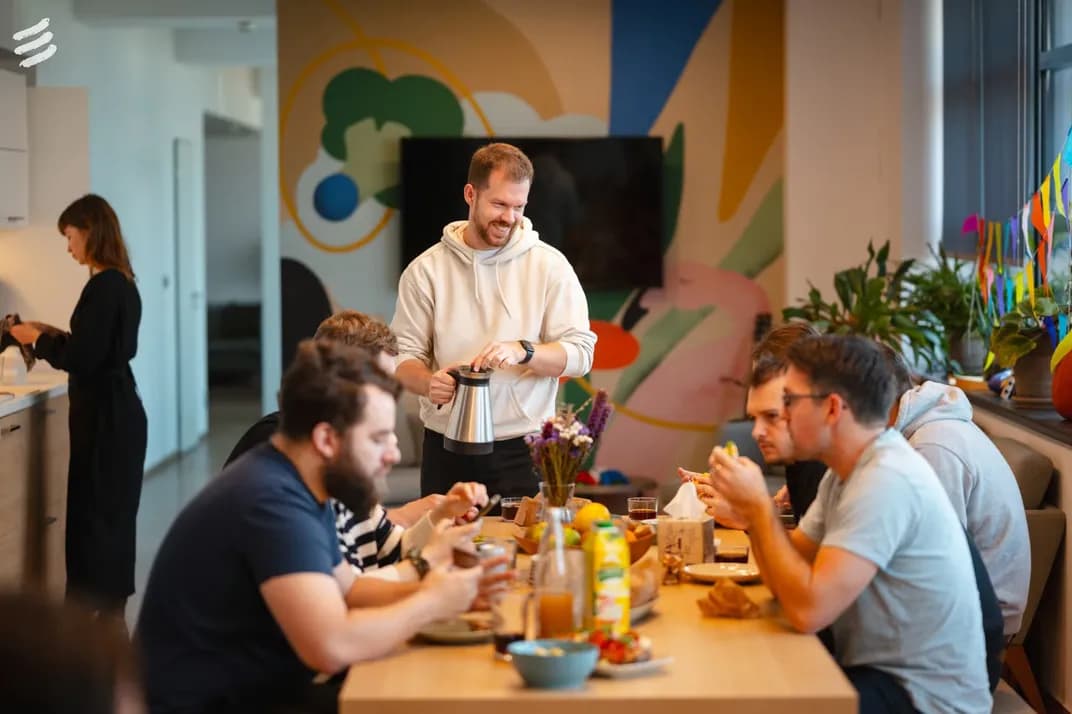 Inkers working in the Prague office