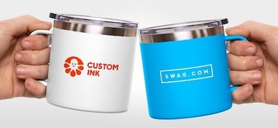 Custom Ink camper mug clinks with Swag.com camper mug