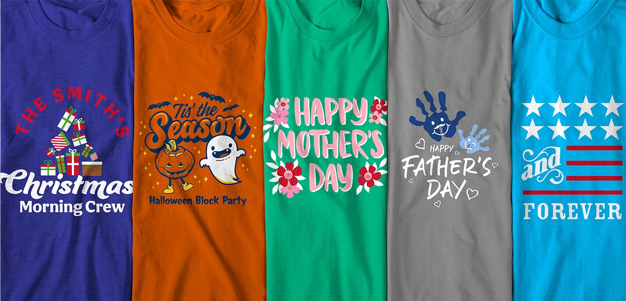 Saga Der er behov for Jet Holiday T-Shirt Designs - Designs For Custom Holiday T-Shirts - Free  Shipping!