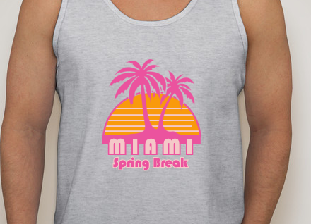 Spring Break Clipart on Tanktop