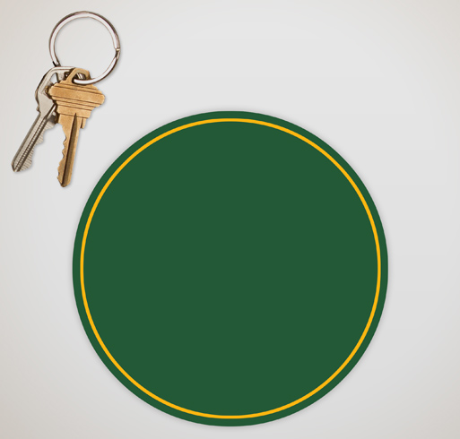 Circle Car Magnet with Contrast Trim