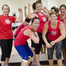 lunchtime fitness group photo