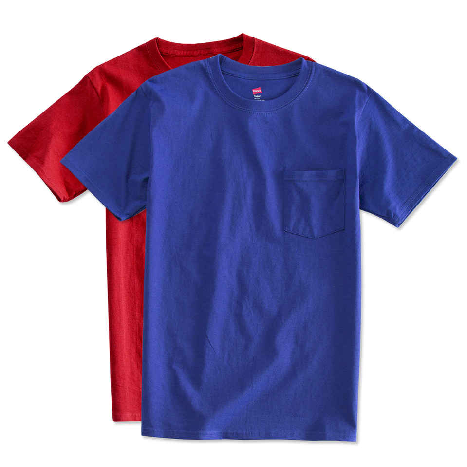 Hanes Authentic Pocket T-Shirt