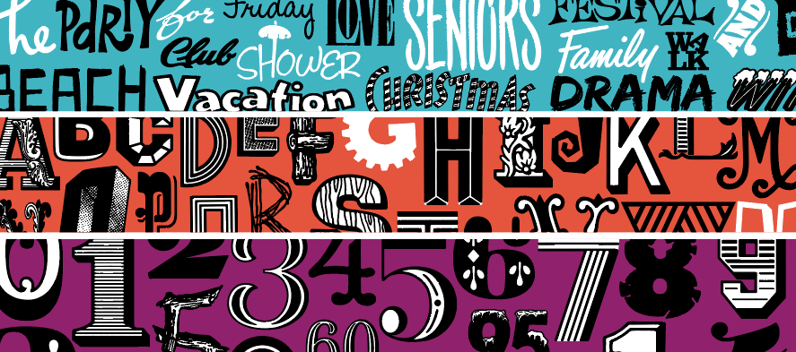 Wordart Letters Numbers