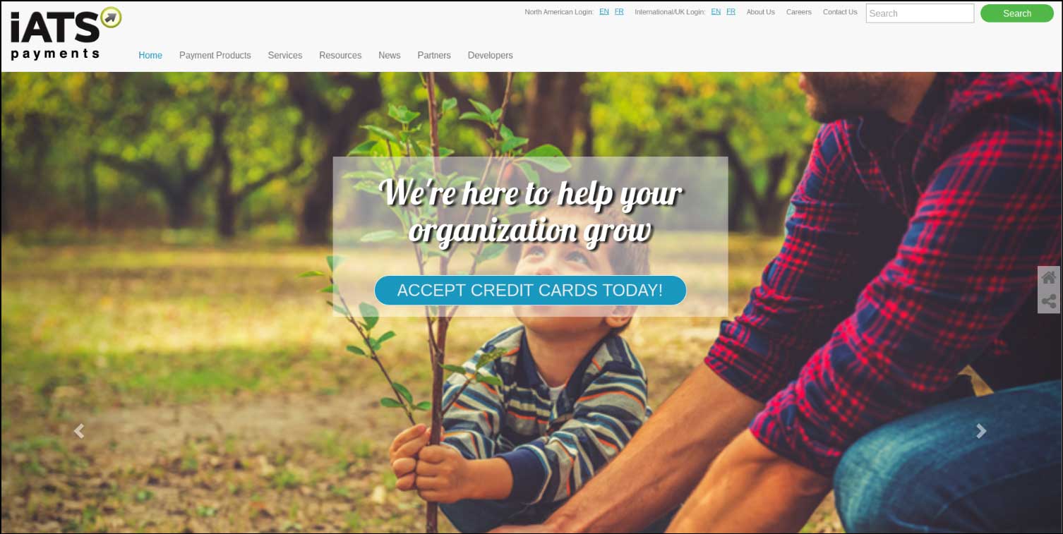 Accept online donations with iATS Payments