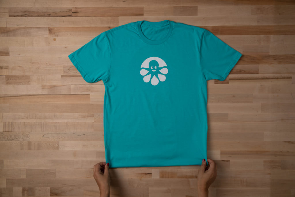 a shirt's hem is folded in