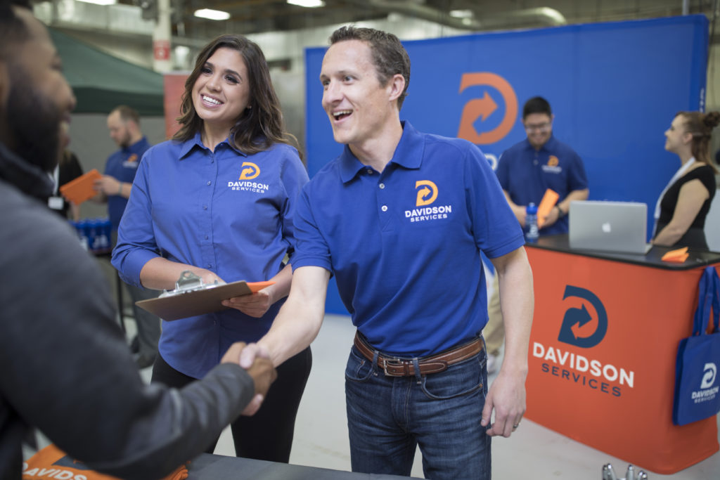 business at a tradeshow