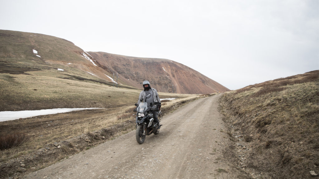 motorcycle on an open road
