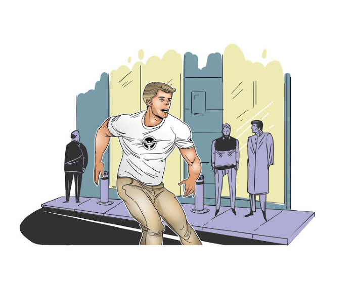 Captain America: Wearing SSR T-Shirt