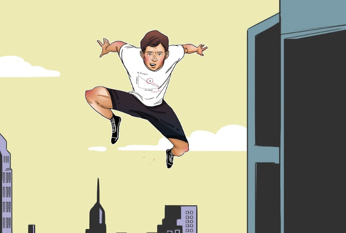 Spider-Man Wearing “Find x” Graphic T-shirt