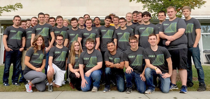 Physics team custom t-shirts celebrating science and motion