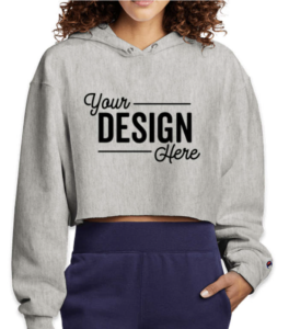 The Champion Women's Reverse Weave Cropped Hoodie in Oxford Grey is just one unique style you can find under the Champion brand name.
