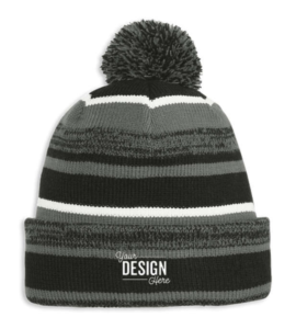 The New Era Sideline Fleece Lined Pom Pom Beanie will keep your remote employees cozy all season long!