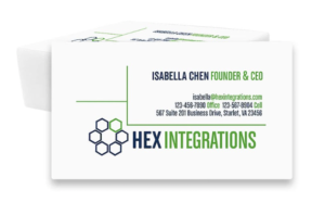 Printing custom business cards for new hires with their name, title, and contact information before their first day will help them feel like part of the team right away. 