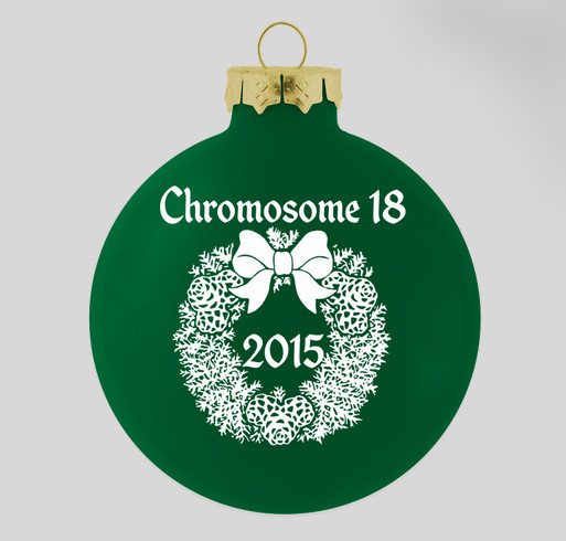 Chromosome 18  Christmas Ornament 2015 Fundraiser - unisex shirt design - front