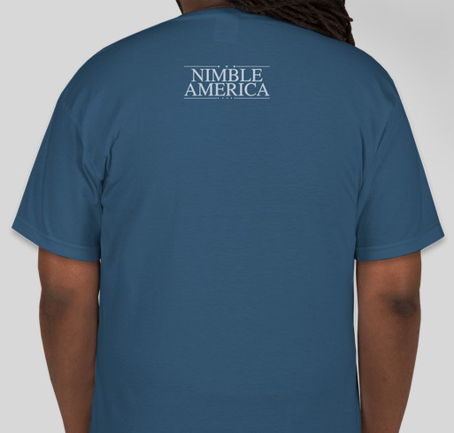 Nimble America Launch Fundraiser - unisex shirt design - back