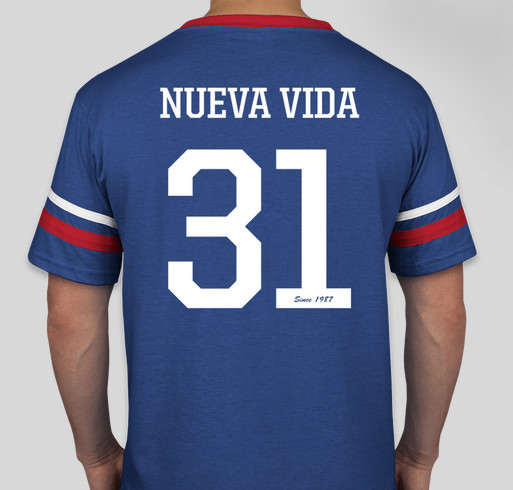 Jerseys de Radio Nueva Vida Fundraiser - unisex shirt design - back