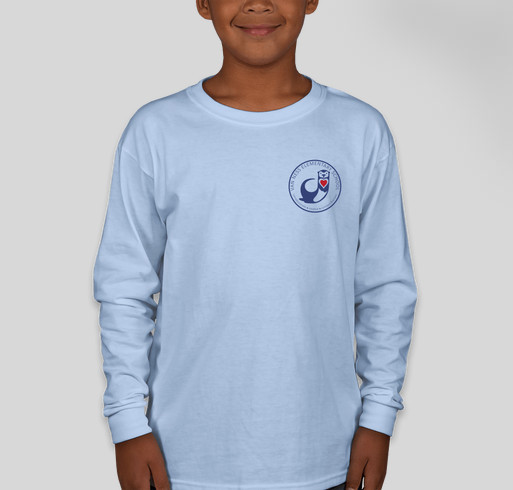 Light Blue Logo Shirt VNE Fundraiser - unisex shirt design - front
