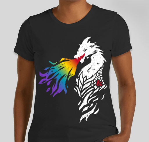Celebrate PRIDE year-round and help support LGBTQ youth in the community! Fundraiser - unisex shirt design - front