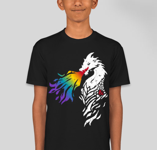 Celebrate PRIDE year-round and help support LGBTQ youth in the community! Fundraiser - unisex shirt design - back